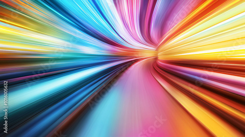 Abstract rainbow color speed motion background