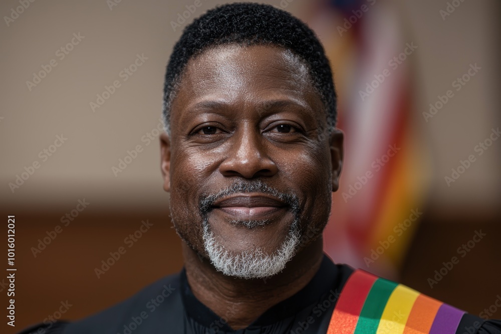 close-up portrait of a smiling mature african american man close-up portrait of a smiling mature african american man