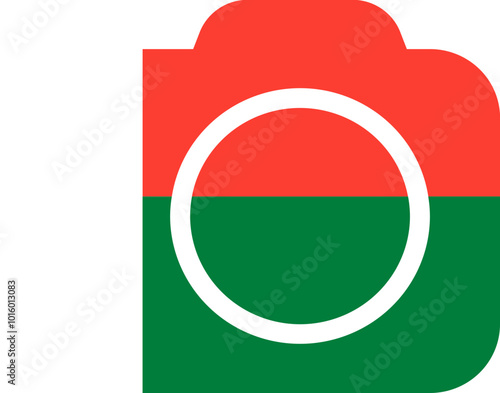 MADAGASCAR Flag On Camra Icon photo