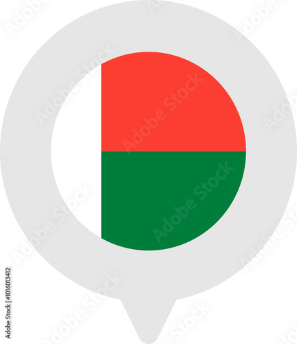 MADAGASCAR Flag On Pin Icon Free Download MADAGASCAR Flag On Pin Icon - GFXLoad