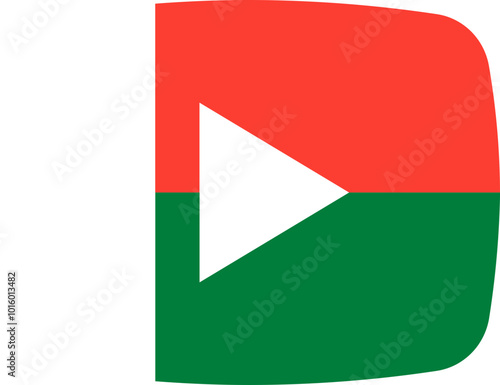 Free Download MADAGASCAR Flag on video player icon - GFXLoad