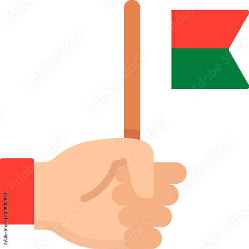 Country flag icon design in different shapes ecstatic 