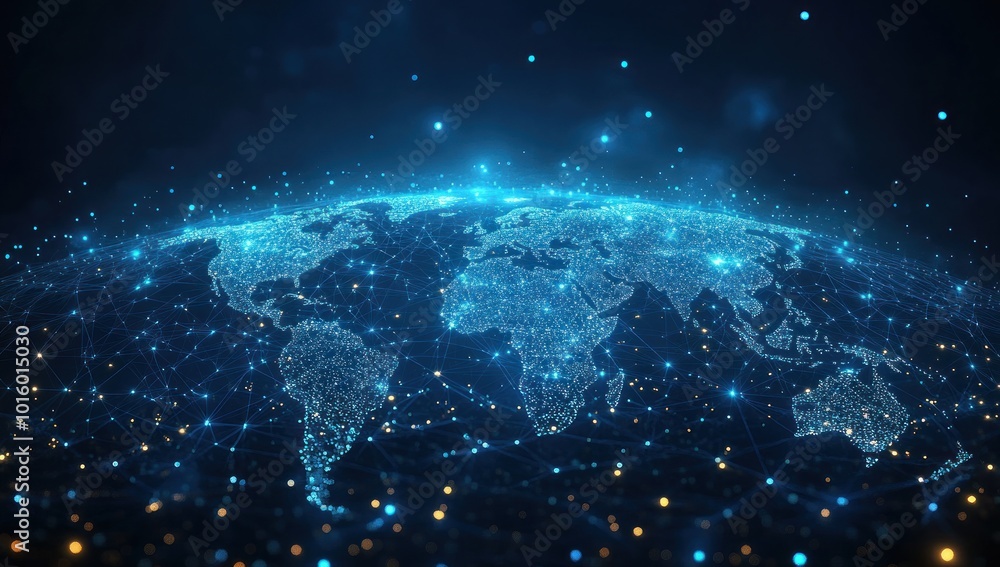 Obraz premium Global Network Connection