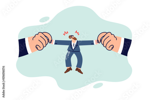 In-demand clerk suffers from managers pulling him in directions, exerting unpleasant pressure