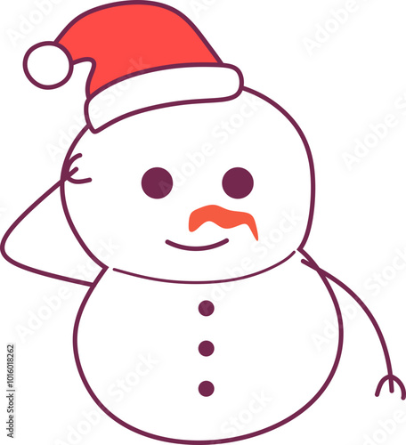 Christmas Snowman Icon