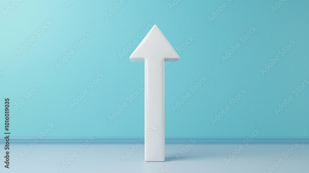 Upward Arrow Breaking Barriers Symbolizing Business Growth Upward Arrow Breaking Barriers Symbolizing Business Growth
