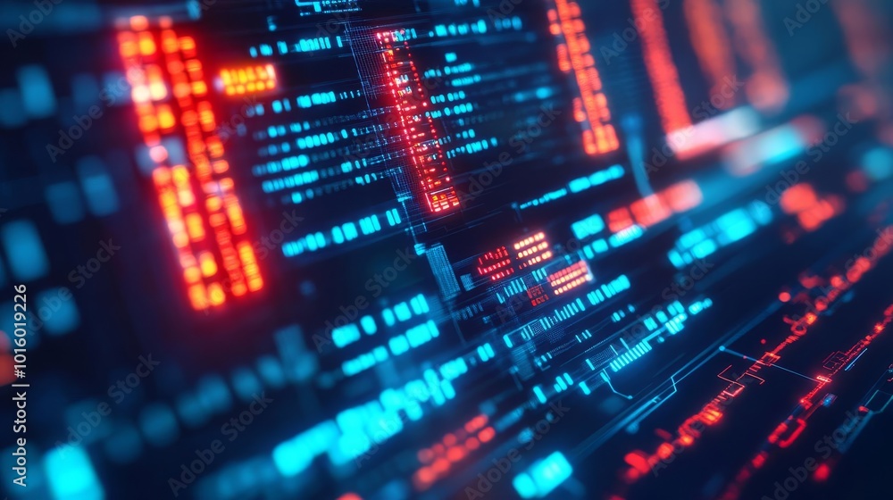 AI in cybersecurity, scanning networks for vulnerabilities, glowing data stream AI in cybersecurity, scanning networks for vulnerabilities, glowing data stream