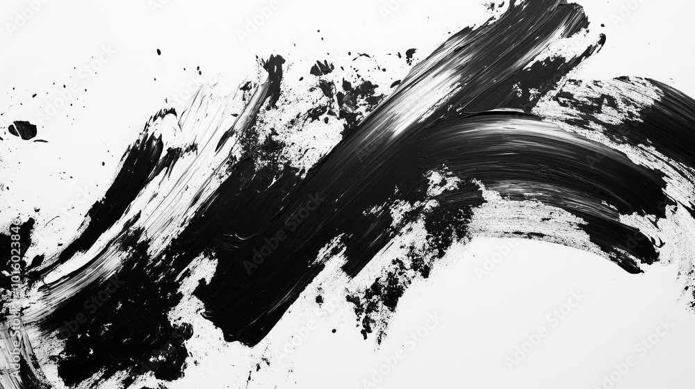 High-resolution black and white abstract paint brush wallpaper featuring dynamic paint splatters and brushstrokes, perfect for clean and minimalist textured backgrounds in 4k resolution, ideal for mod High-resolution black and white abstract paint brush wallpaper featuring dynamic paint splatters and brushstrokes, perfect for clean and minimalist textured backgrounds in 4k resolution, ideal for mod