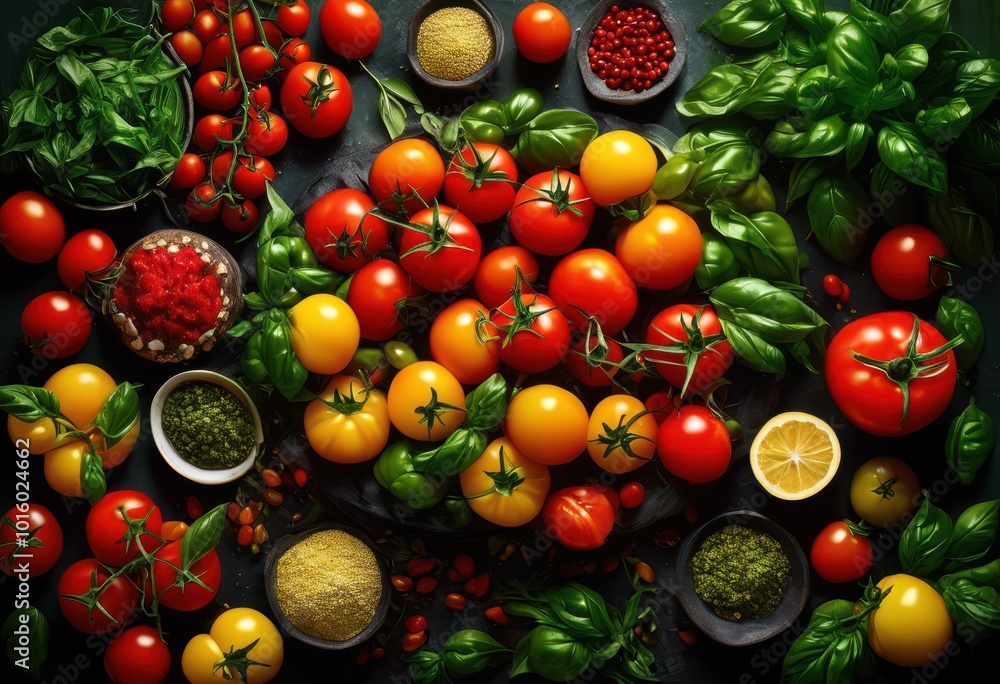 vibrant close featuring fresh seasonal ingredients rich colors textures culinary inspiration, fruit, vegetable, leaf, herb, spice, flower, nut, grain vibrant close featuring fresh seasonal ingredients rich colors textures culinary inspiration, fruit, vegetable, leaf, herb, spice, flower, nut, grain