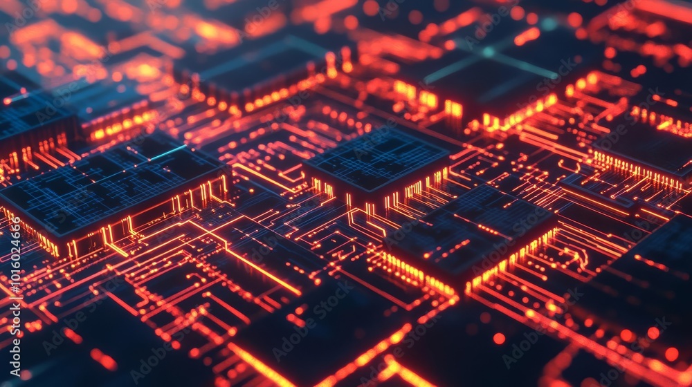 AI-optimized blockchain network, visualized in glowing circuits, futuristic digital finance AI-optimized blockchain network, visualized in glowing circuits, futuristic digital finance