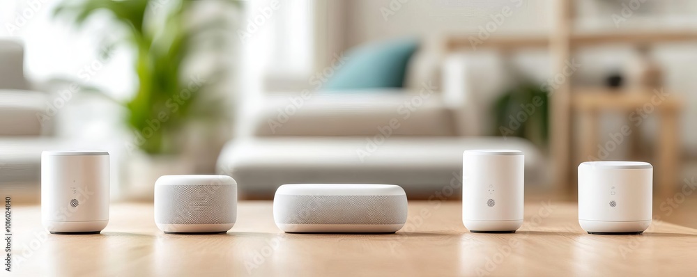 AI-optimized home automation, smart devices managed by voice commands AI-optimized home automation, smart devices managed by voice commands