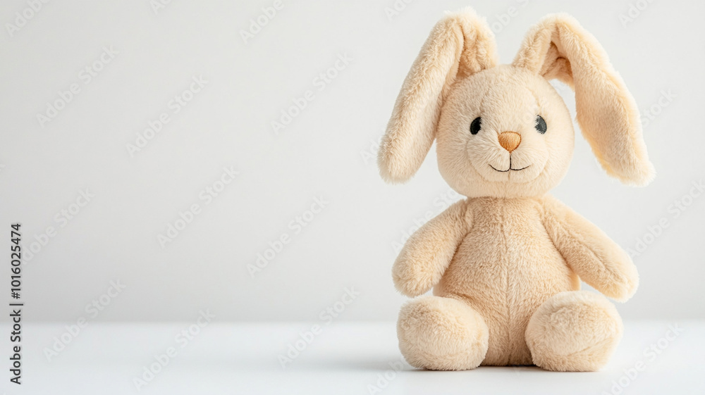 Soft and cuddly fuzzy rabbit stuffed toy with long ears, perfect for children and as decorative piece. This adorable plush toy brings joy and comfort Soft and cuddly fuzzy rabbit stuffed toy with long ears, perfect for children and as decorative piece. This adorable plush toy brings joy and comfort