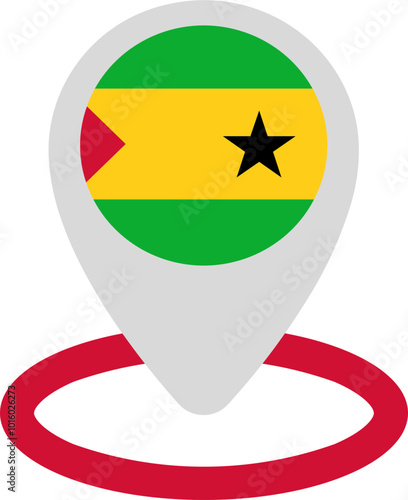Location Icon of SAO TOME & PRINCIPE Flag