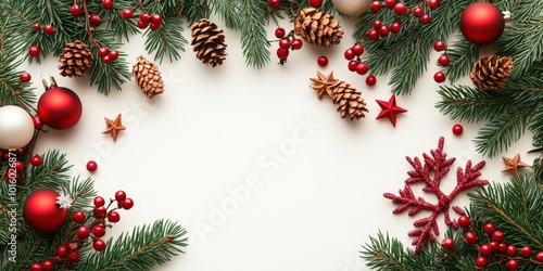 Minimalist Merry Christmas Banner Template Design