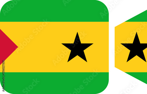SAO TOME & PRINCIPE flag on Video Call