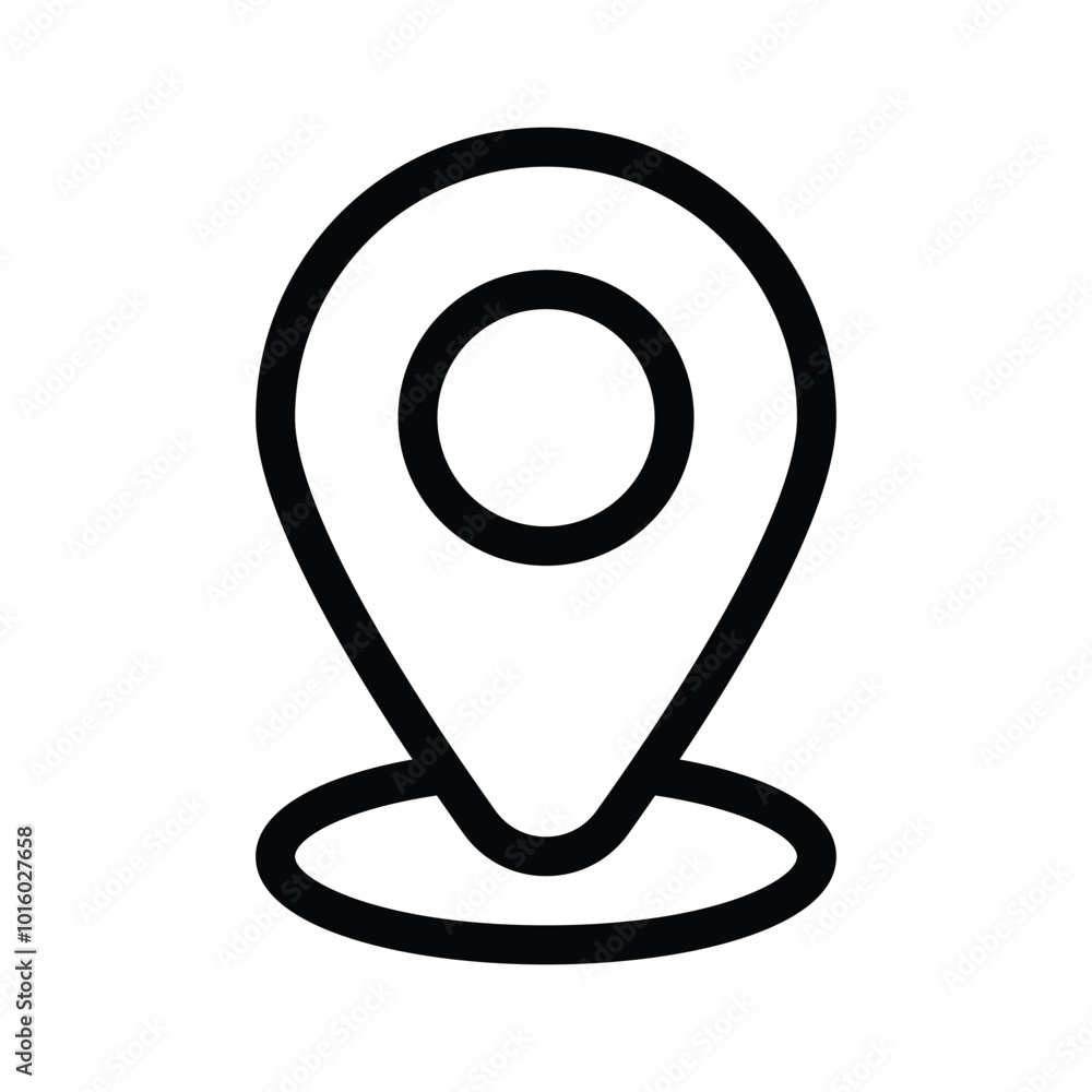 Location pin representing geolocation, GPS, or a specific place vector design Location pin representing geolocation, GPS, or a specific place vector design