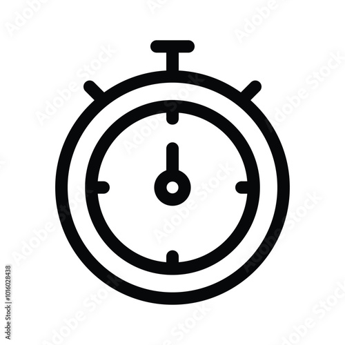Stopwatch vector symbolizing time, countdown, or tracking activities