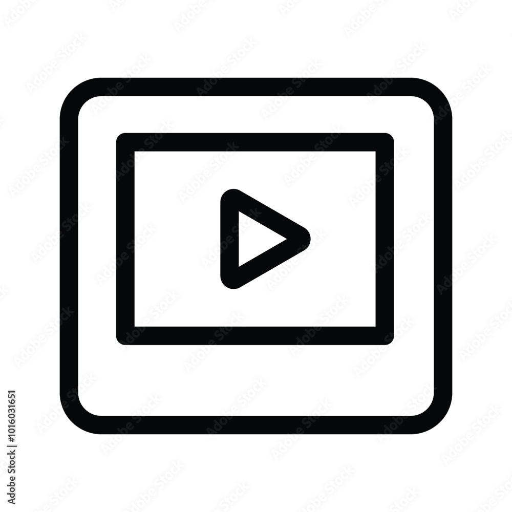 A video player screen representing media, playback, or content streaming A video player screen representing media, playback, or content streaming
