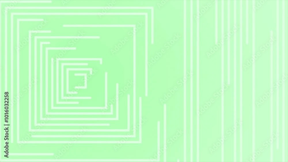 Green color multiple square shapes hi-tech design loop able geometrical background Green color multiple square shapes hi-tech design loop able geometrical background