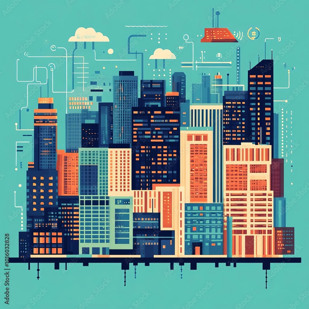 Smart city infrastructure, AI monitoring, autonomous systems, urban future Smart city infrastructure, AI monitoring, autonomous systems, urban future
