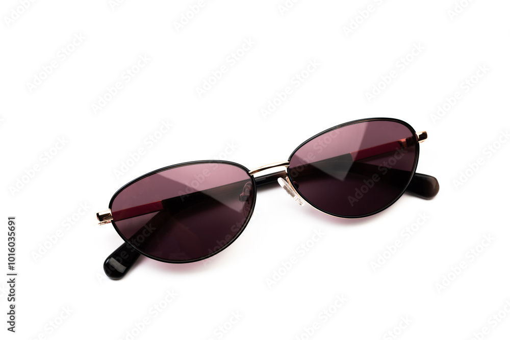 modern elongated sun glasses on white modern elongated sun glasses on white