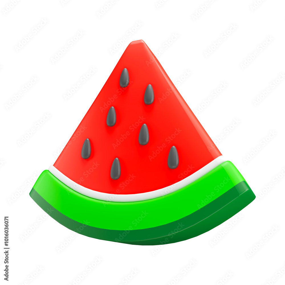 3d icon slice of watermelon with no background
3d icon slice of watermelon with no background