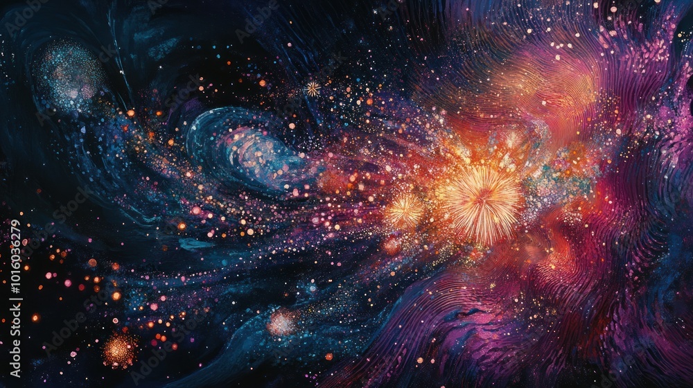 Fototapeta premium Abstract Space Exploration