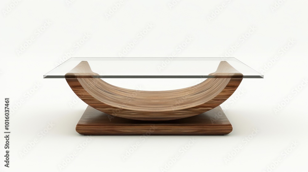 Modern Wooden Coffee Table with Glass Top Modern Wooden Coffee Table with Glass Top