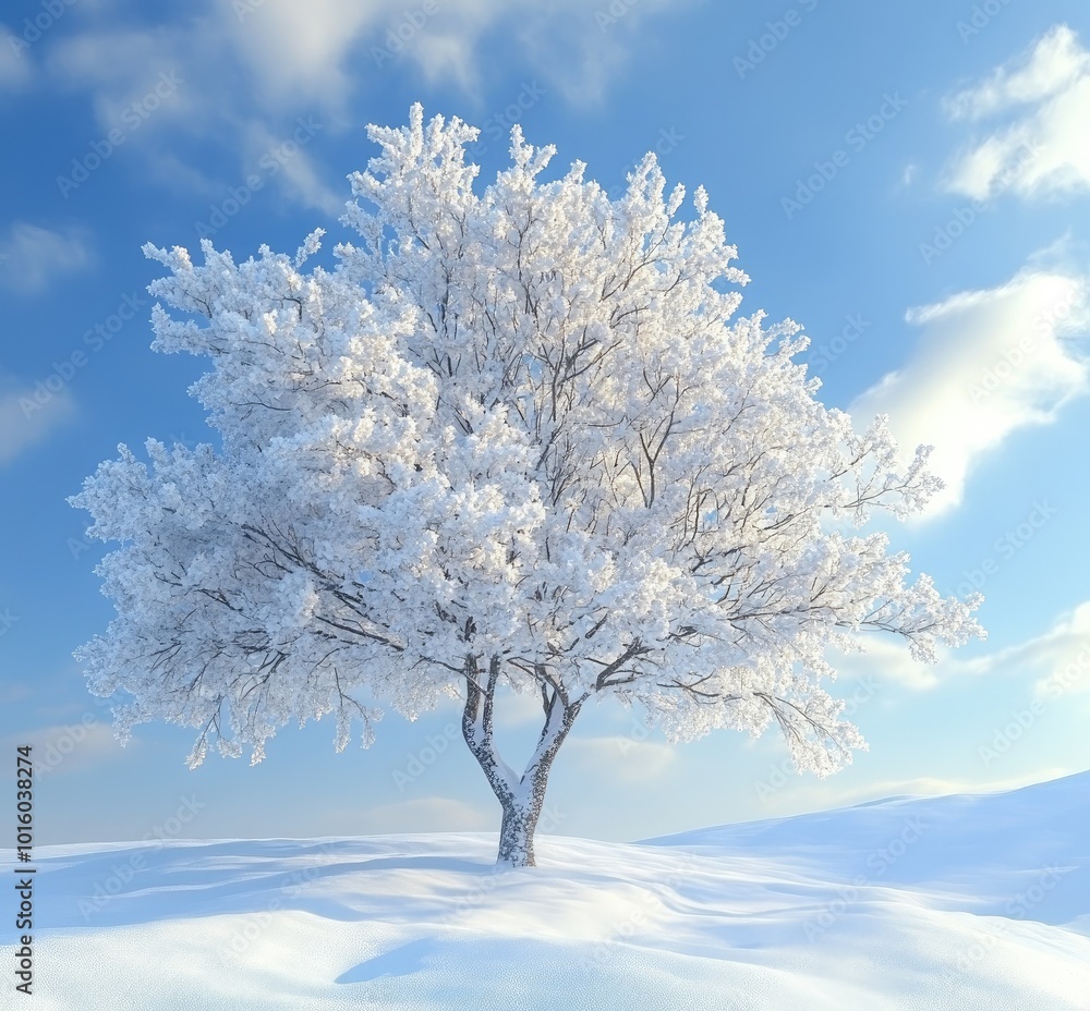 Beautiful winter tree in the snow, white and blue sky, beautiful snow-covered landscape, beautiful snow-covered trees, beautiful snow-covered scenery, photorealistic, high definition whit background Beautiful winter tree in the snow, white and blue sky, beautiful snow-covered landscape, beautiful snow-covered trees, beautiful snow-covered scenery, photorealistic, high definition whit background