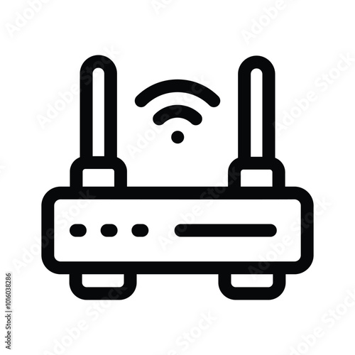 A WiFi router, representing wireless connectivity or internet services