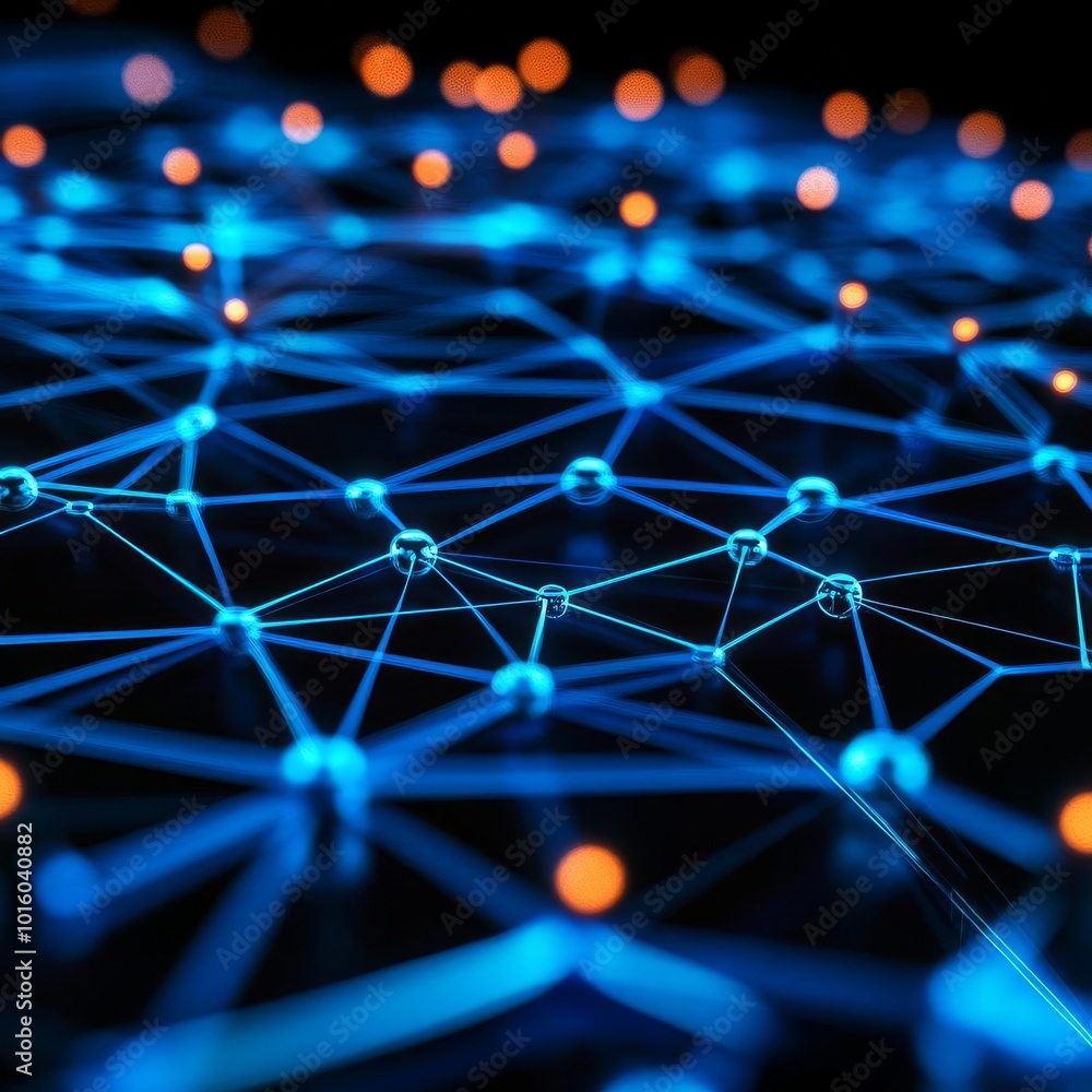 Blockchain AI innovation, virtual holograms, futuristic neural network interface Blockchain AI innovation, virtual holograms, futuristic neural network interface