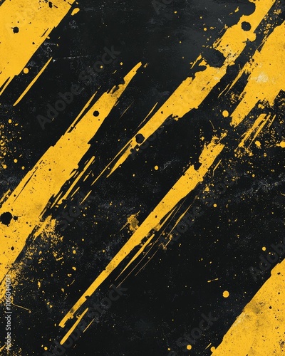 Black and Yellow abstract background with grunge texture Vector illustration with background photo