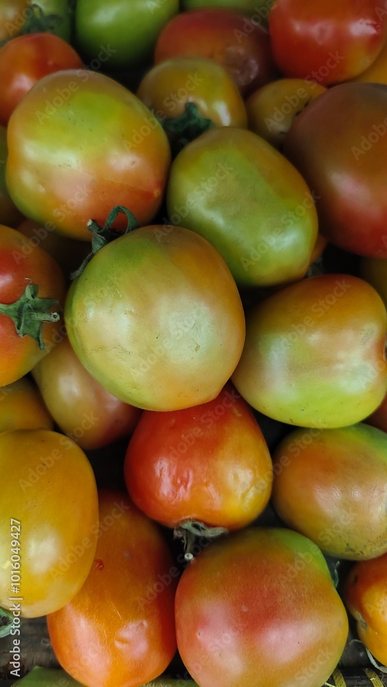 Pile of fresh tomatoes for sale at the market Pile of fresh tomatoes for sale at the market