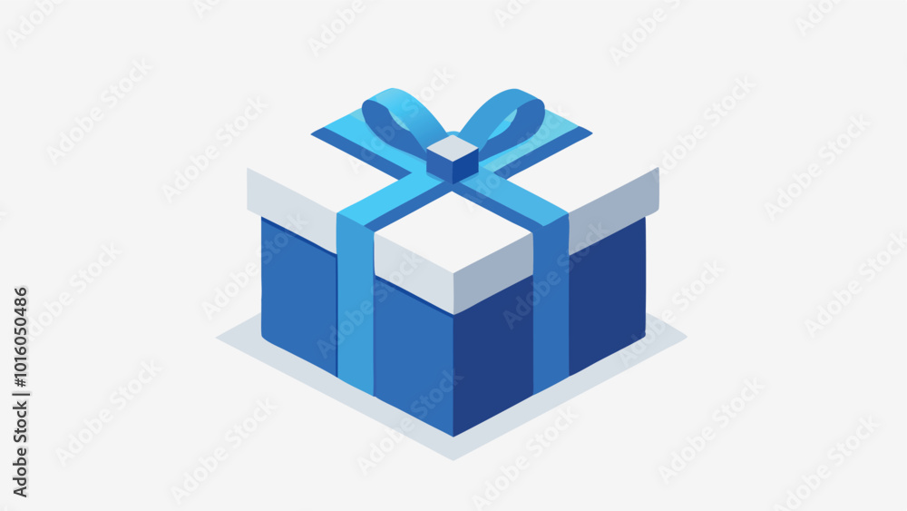Gift box icon isolated 3d render illustration Gift box icon isolated 3d render illustration
