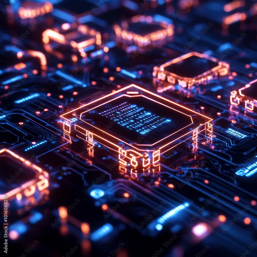 Virtual blockchain ledger, floating holograms, intricate neon circuits, dark cyberpunk background Virtual blockchain ledger, floating holograms, intricate neon circuits, dark cyberpunk background