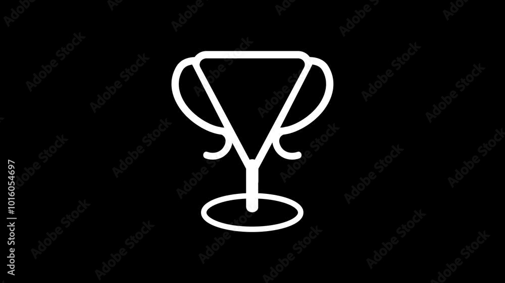 neon trophy cup blink animation neon trophy cup blink animation