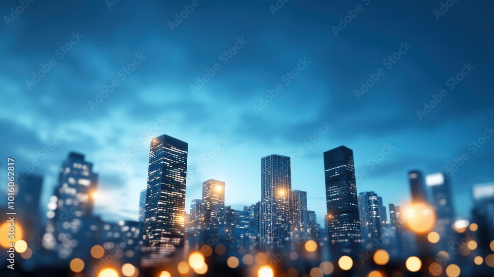 A skyline of a rapidly developing city with modern buildings. A skyline of a rapidly developing city with modern buildings.