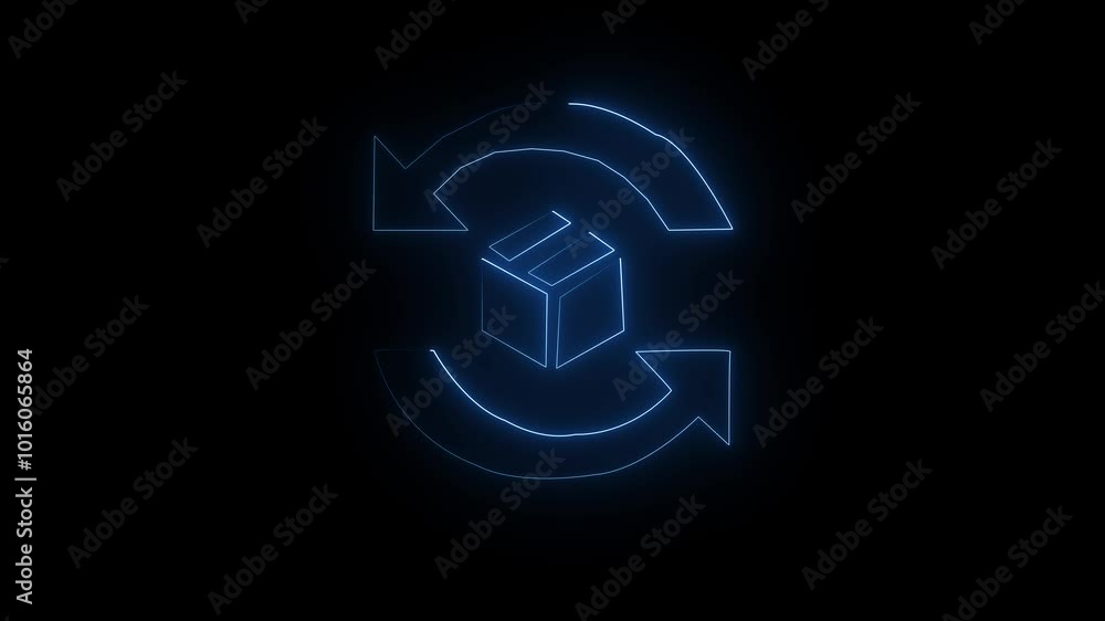 glowing neon arrow circle loading icon background blue kalar4k animation bar icon glowing neon arrow circle loading icon background blue kalar4k animation bar icon