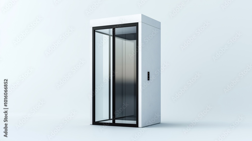Modern Glass Elevator in Minimalist Design Modern Glass Elevator in Minimalist Design