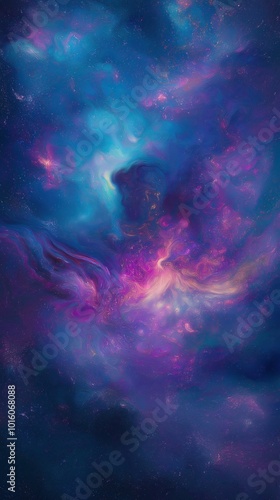 Wallpaper Mural Mesmerizing cosmic nebula in vibrant blue and purple hues evoking a sense of wonder and mystery Torontodigital.ca