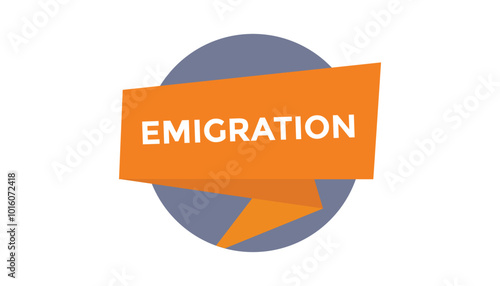 Emigration web banner templates. Vector Illustration 
