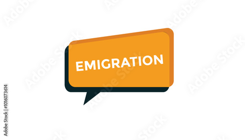 Emigration web banner templates. Vector Illustration 

