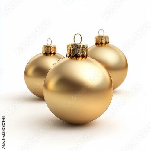 Christmas Gold Bauble as Design Element
