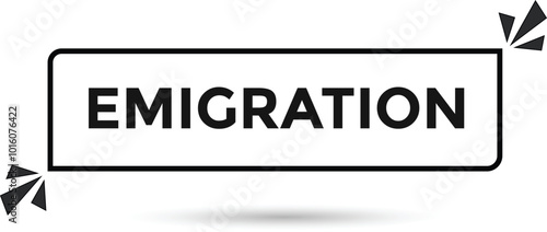Emigration web banner templates. Vector Illustration 
