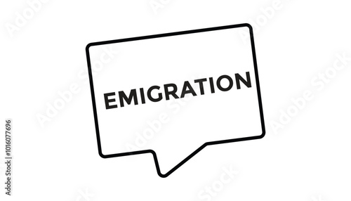 Emigration web banner templates. Vector Illustration 
