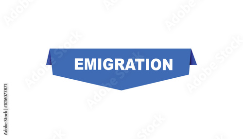 Emigration web banner templates. Vector Illustration 

