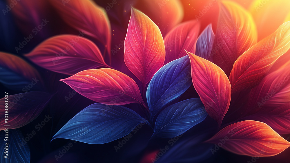 A leaf background evoking renewal and harmony A leaf background evoking renewal and harmony