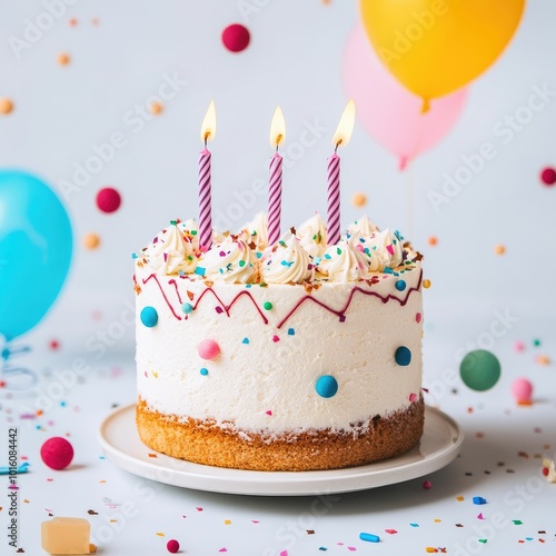 Happy birthday social media post with background photo