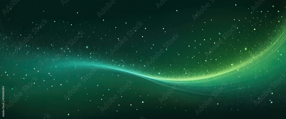 Obraz premium Abstract Green Glow