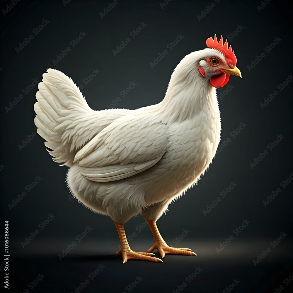 Fototapeta premium chicken on a black background